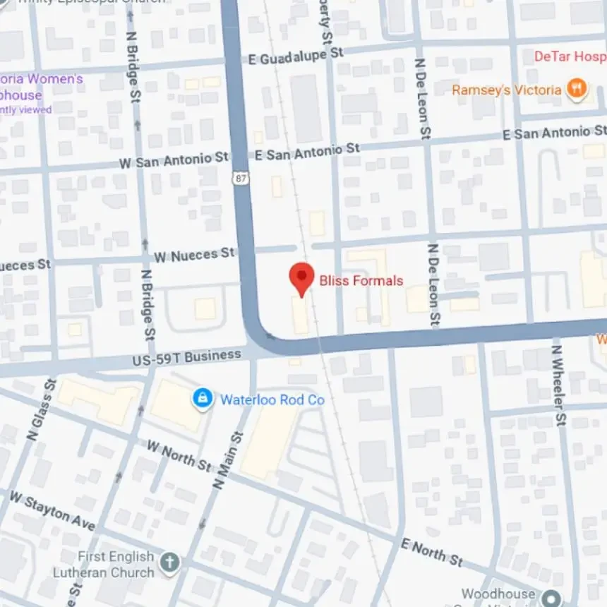 Bliss Formals location. Mobile image