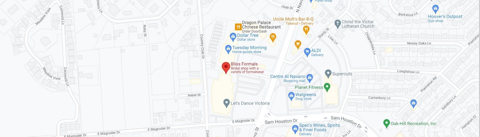 Bliss Formals location