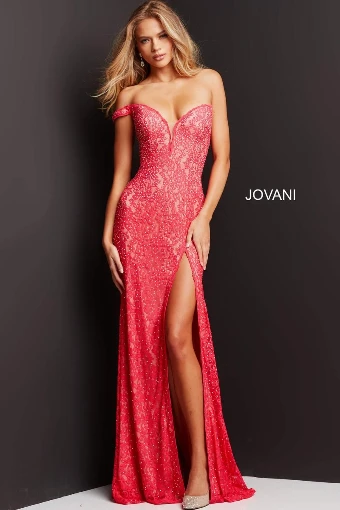 Jovani Style #08684 #2 Turquoise/Nude thumbnail
