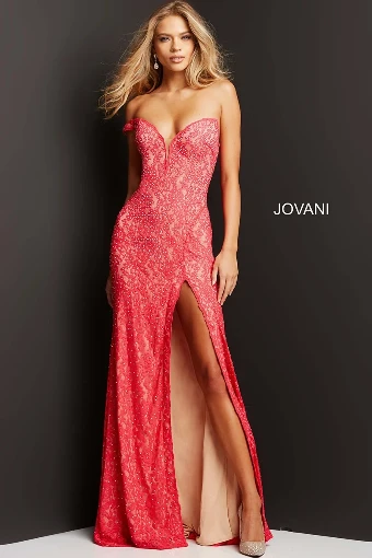 Jovani Style #08684 #6 Turquoise/Nude thumbnail
