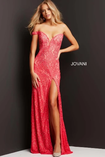 Jovani Style #08684 #3 Turquoise/Nude thumbnail