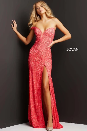 Jovani Style #08684 #0 Turquoise/Nude thumbnail