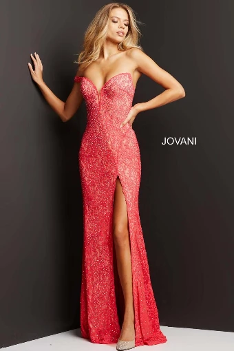 Jovani Style #08684 #1 Turquoise/Nude thumbnail