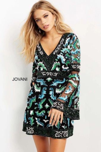 Jovani Style #08448 #2 Black/Multi thumbnail