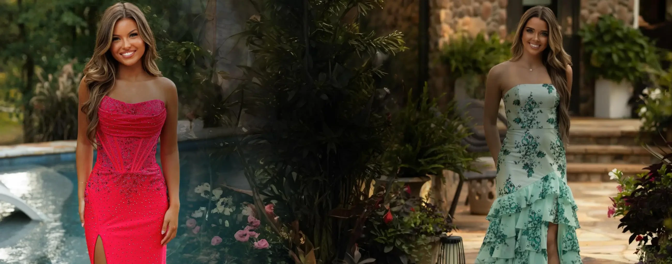 Models Wearing Prom Dresses