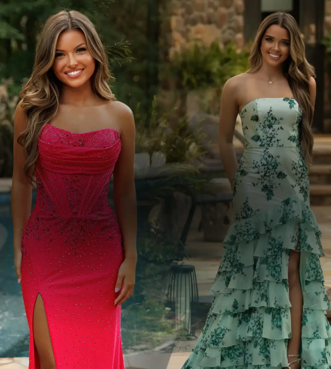 Models Wearing Prom Dresses